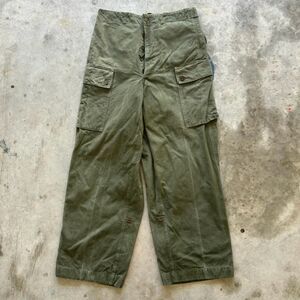 Vintage 50s Baertsoen & Buysse Belgian Military Cargo Pants Size 32X29.5